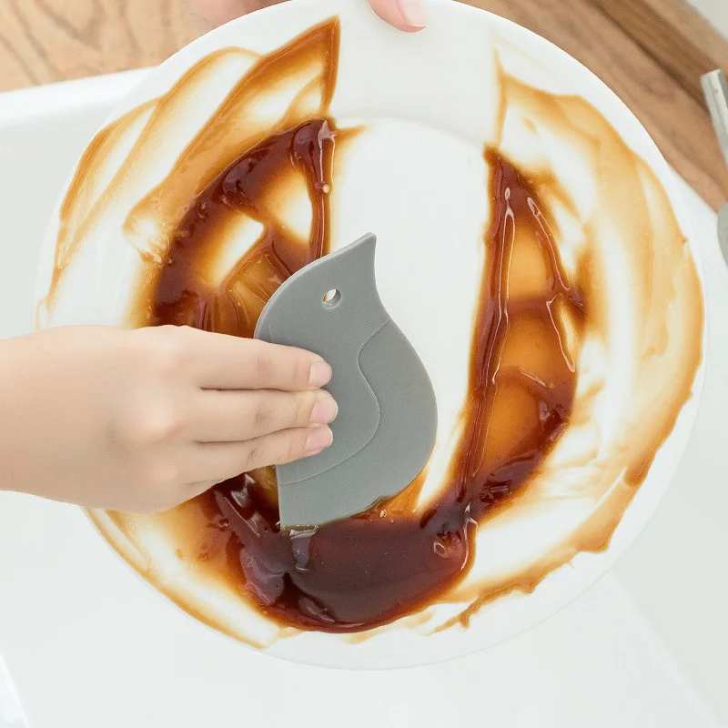 Multifunctional Oil Scraper Penguin Soft Scraper Kitchen Baking Tool Stove Dirt Remover Oil Kitchen Cleaning Tool oil scraper