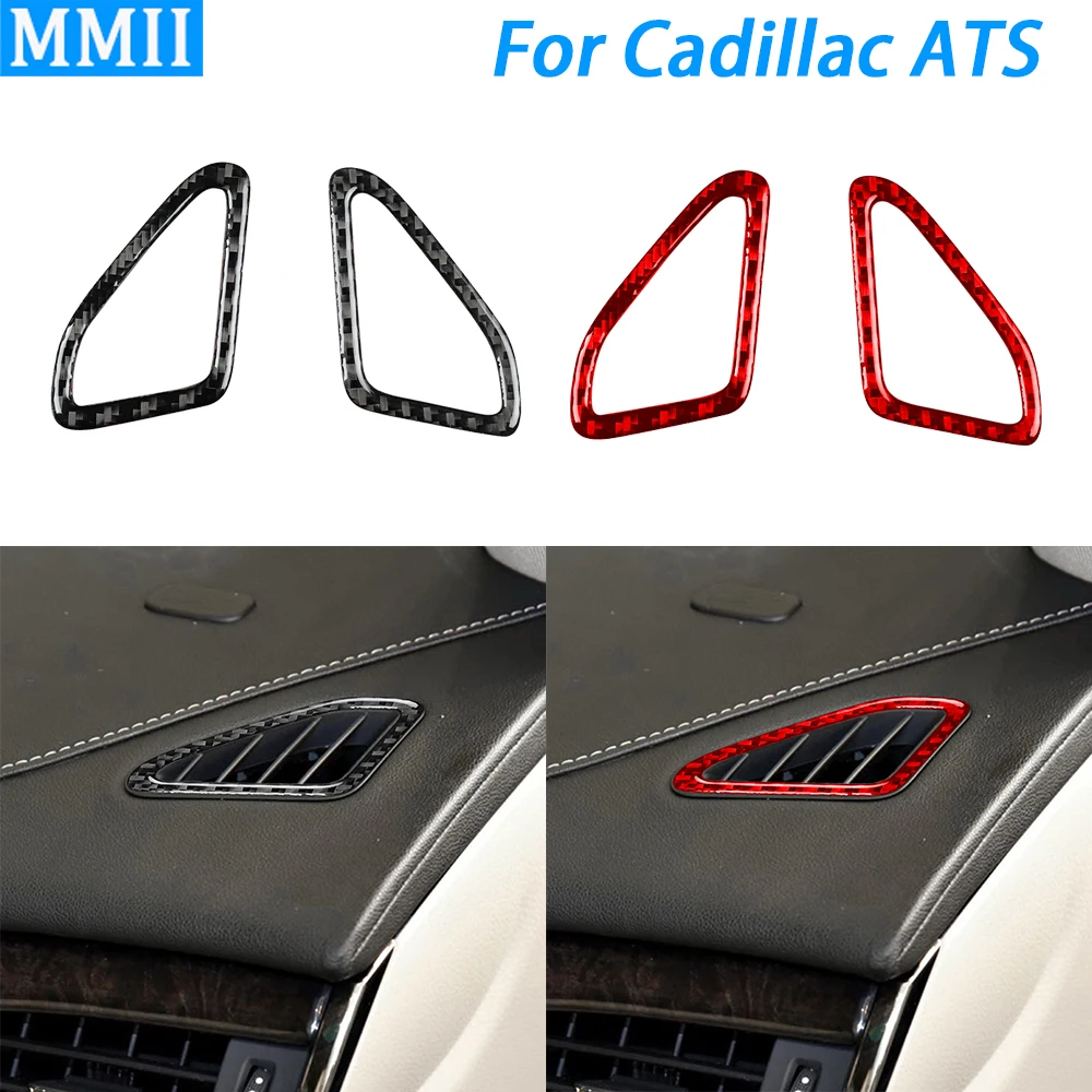 For Cadillac ATS 2013 2019 Real Carbon Fiber Both Side Demist Air