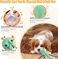 Large Squeaky Dog Toys- Plush Dog Toys with Soft Fabric for Small, Medium, and Large Dogs Daily Companionship, Training 2