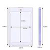 5Pcs/Pack 35PT Magnetic Card Holder for Baseball Sports Pokemon Card Protector Trading Cards Hard Plastic Sleeves Display Case 5