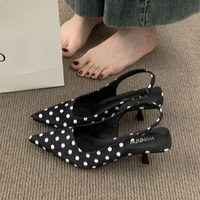 Chaussures à talons hauts à bout pointu pour femmes, sandales sexy, mules d'été tendance 2026, élégantes chaussures à bride arrière pour femme 2
