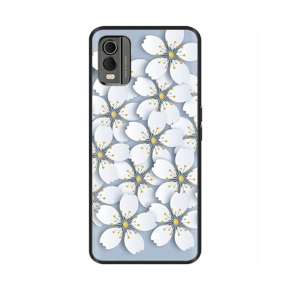 Stylish Black Silicone Shockproof Phone Case - Soft Painted Bumper Cover