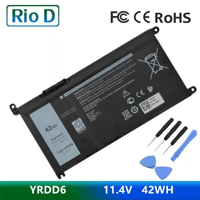 

Аккумулятор YRDD6 для ноутбука Dell Inspiron 5482 5480 5481 5485 5491 5591 5593 3583 3310 3493 2 в 1 3582 3593 3793 5584 5493 558