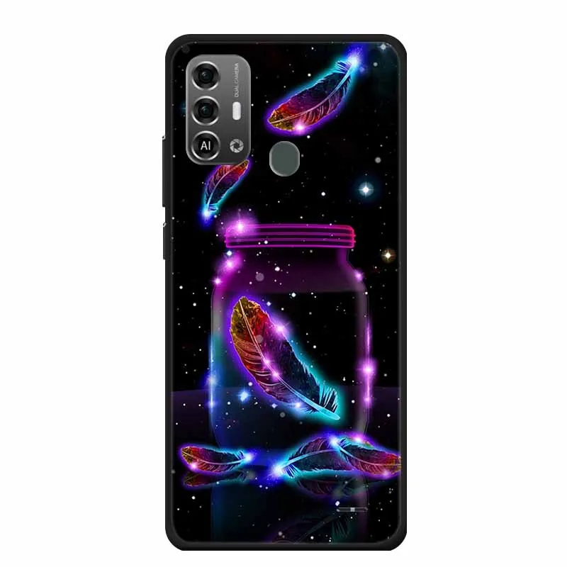 Lovely Soft TPU Painted Cat Silicone Cover - Protective Phone Case Accessory