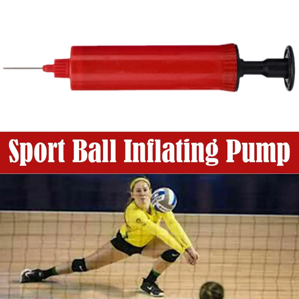 

1 шт. насос для надувания спортивных мячей красный футбол жесткий компактный портативный насос для баскетбола ручные пластиковые насосы воздушный U0x5