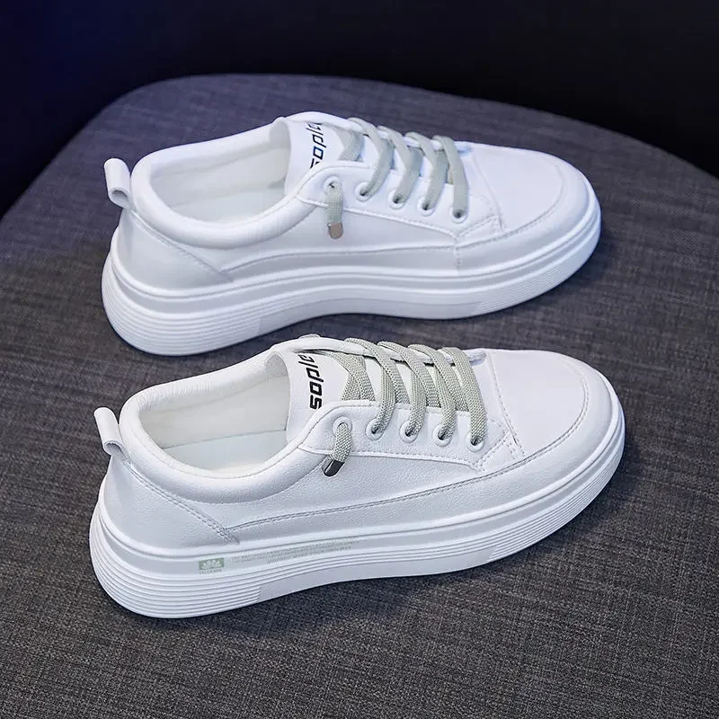 White Shoes Sneakers Summer Breathable Women Vulcanize Shoes All-match Lace Up Sports-Shoes Woman Spring Chaussure Femme
