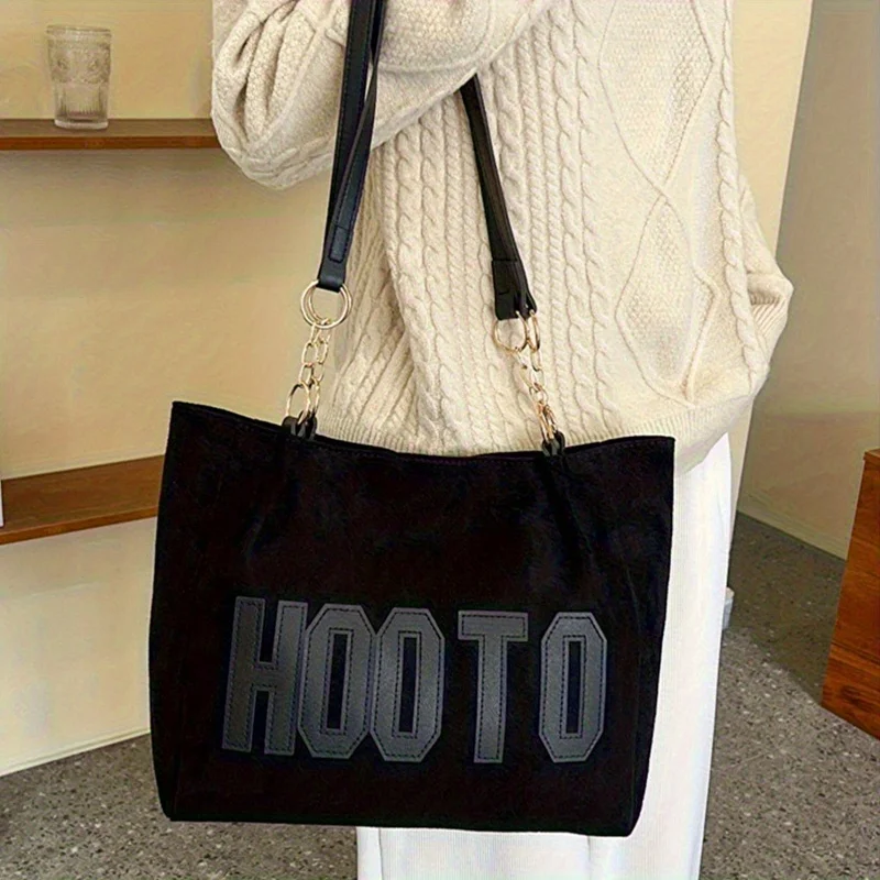 Vintage Embroidered Women's Tote Bag, Chic Handbag Shoulder Bag with Zipper Closure, Polyester Lining Casual, Weddings, Parties