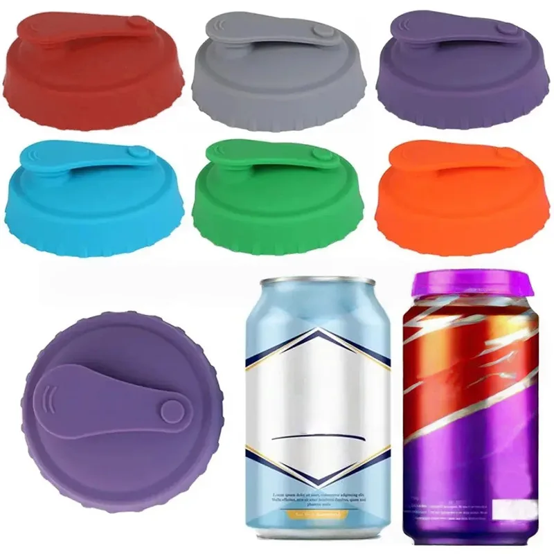 Silicone LIDS for Cans Soda Cans Cups Cola Seals Beer Bottles Reusable Easy To Use