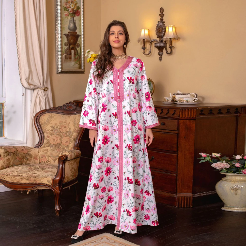 

XXL Headbands New Arrival Robe Women's Ramadan Formal Dresses Hijab Tax Products Turkey Kaftan Women Abaya Free Shipping Morocco