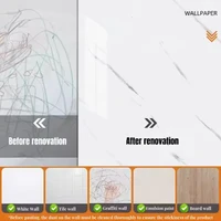 1 ม้วน 40 ซม.หินอ่อนโฟมหนาห้องนอนวอลล์เปเปอร์เลียนแบบกระเบื้องเซรามิคติดด้วยตนเองวอลล์เปเปอร์ห้องครัวกันน้ำมันสติ๊กเกอร์ติดผนัง 5