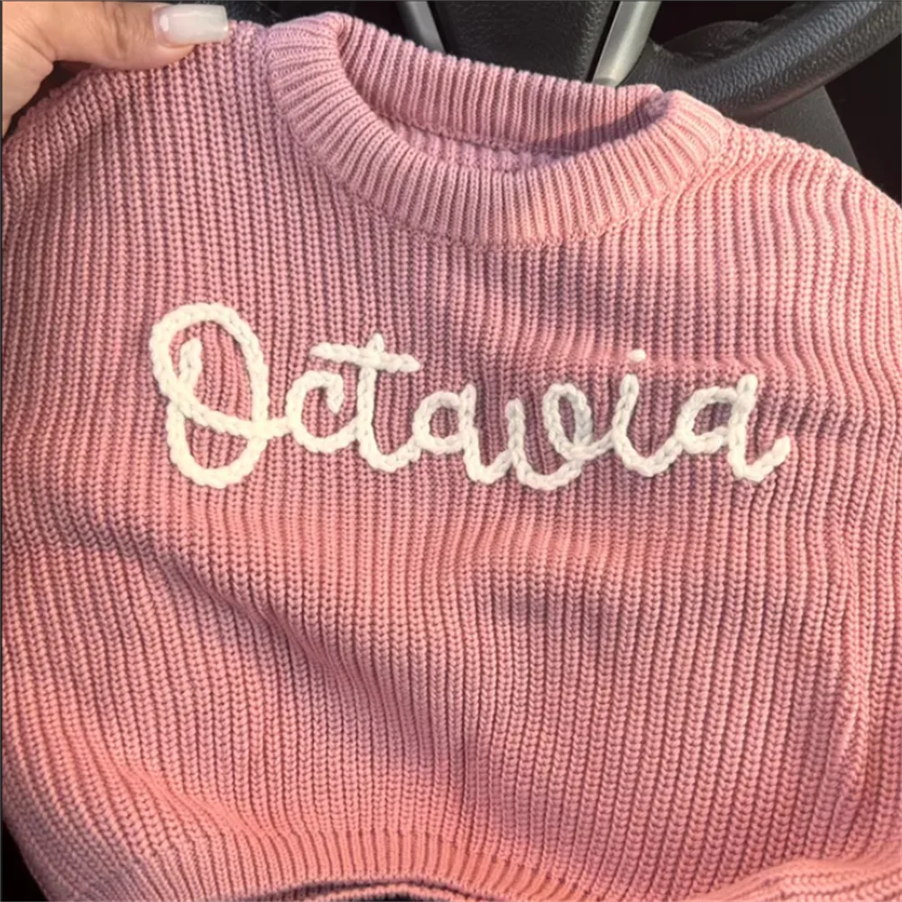 Baby Sweater Personalized Sweaters for Cherished Infants Chunky Knit Sweaters Unique Designs