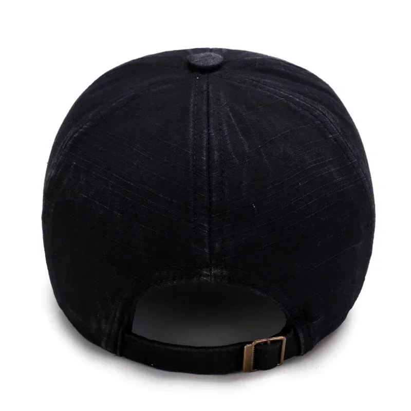 Mens Casual Baseball Caps Outdoor Embroidered Sun Hats Spring and Autumn Washed
