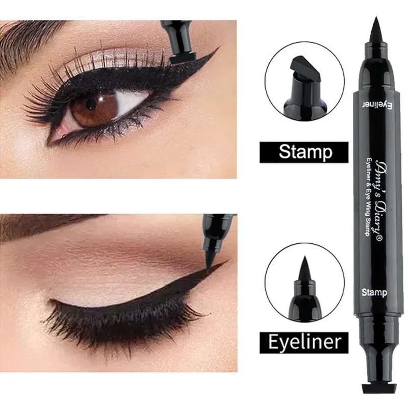 

Черная жидкая подводка для глаз Sdatter, водостойкая быстросохнущая двухсторонняя подводка для глаз, карандаш для макияжа, косметика для женщин k