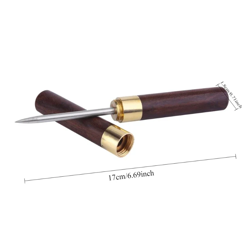 Stainless Steel Ice Pick with Wooden Handle and Sheath Kitchen Tool Home Ice Crushers Cone Bar Bartender Tool bar tools ice pick