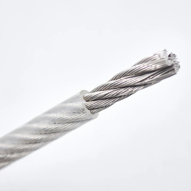 1Meter 4mm 5mm 6mm 8mm Stainless Steel Wire Rope Cable PVC Plastic