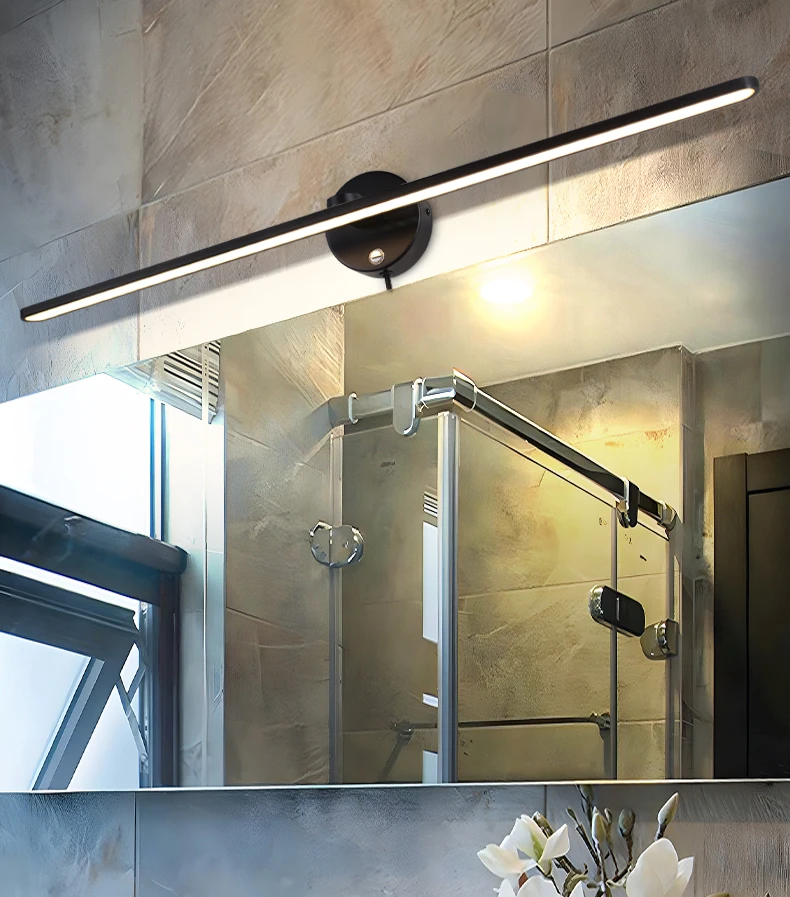 Description Picture 3 of itemMantoLite LED Dimmable Bathroom Vanity Lighting Fixture,32Inch Picture Wall Sconce Mounted Plug Bathroom Mirror Front Light 18W