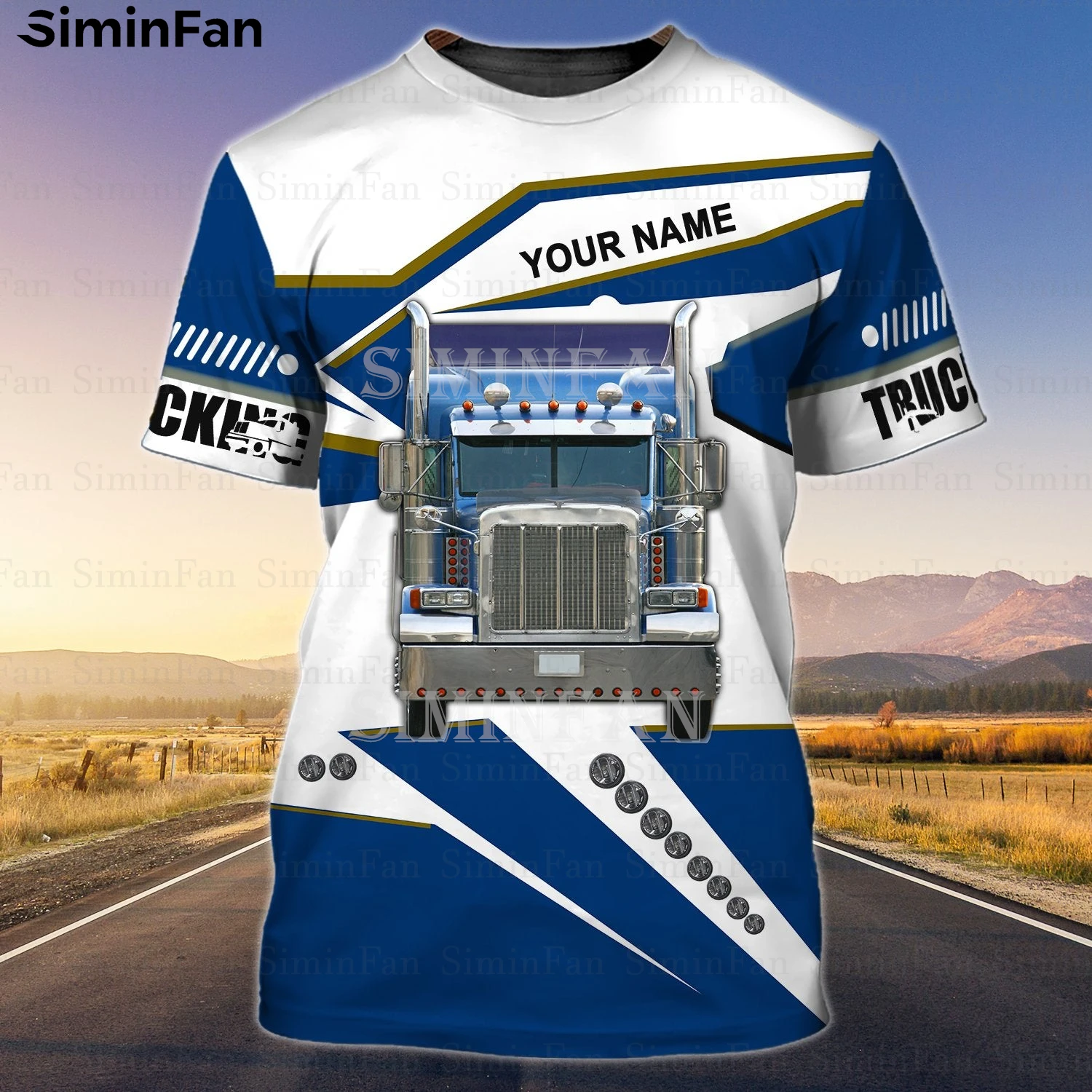 

Im A Trucker Personalized Name 3D Printed Mens T-Shirt Male Summer Tee Top Casual Beach Shirt Unisex Women Sports Streetwear T3