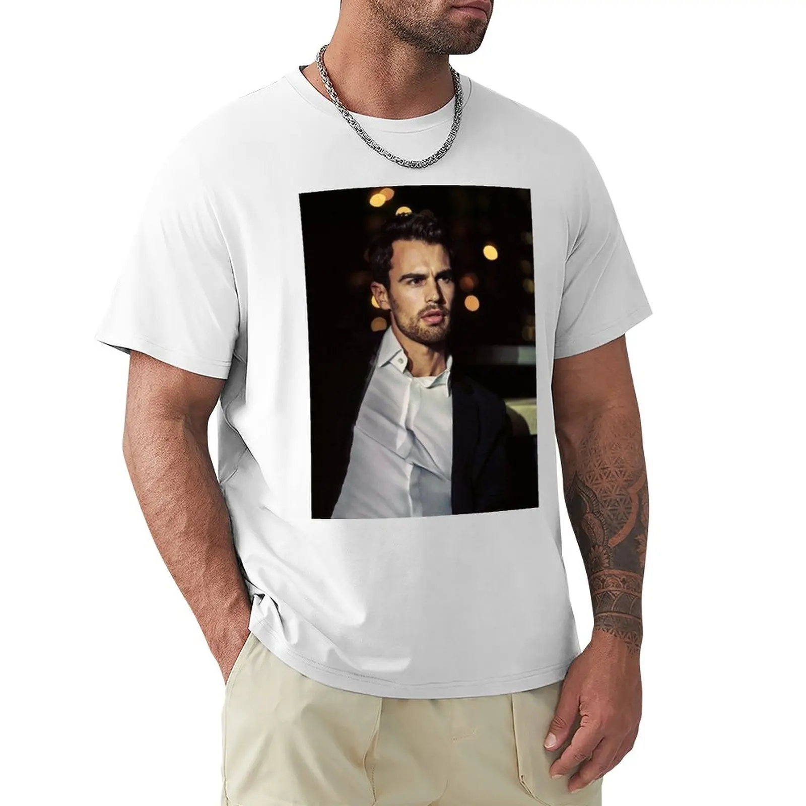 

theo james T-Shirt T-shirt for a boy oversized t shirts aesthetic clothes Oversized t-shirt mens cotton t shirts