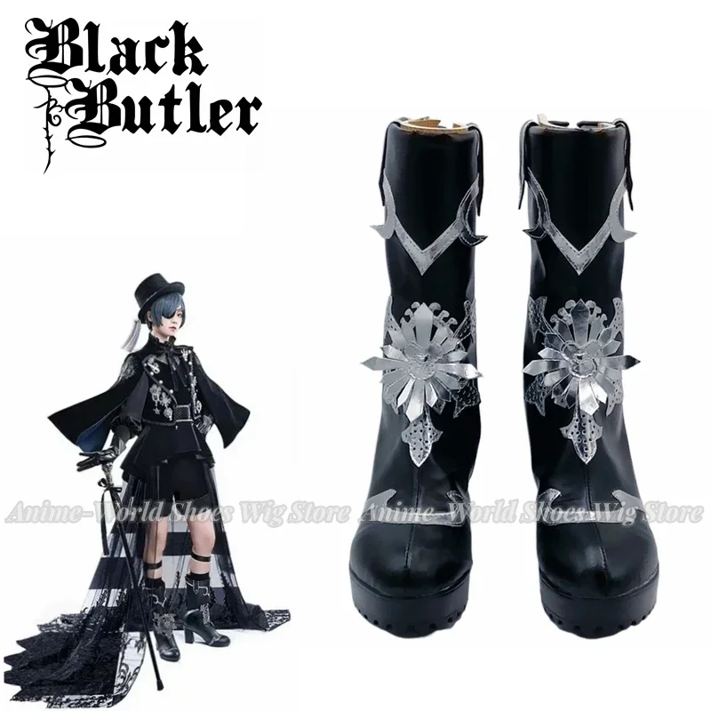 Zapatos de Anime nuevo Black Butler Kuroshitsuji, disfraz de Ciel