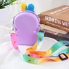 Cute Rabbit Silicone Bag Bunny Shoulder Bag Jelly Storage Bag Push Pop Bubble Purse Easter Coin Purse for Girls Kids Pop it Bag 6