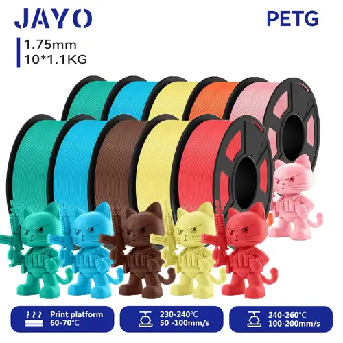 JAYO 3D Printer PLA/PLA Meta/PETG/PLA PLUS/PLA Matte Filament 1.75mm 9/10 Rolls 3D Printing Materials for 3D Printer&3D Pen - Image 32