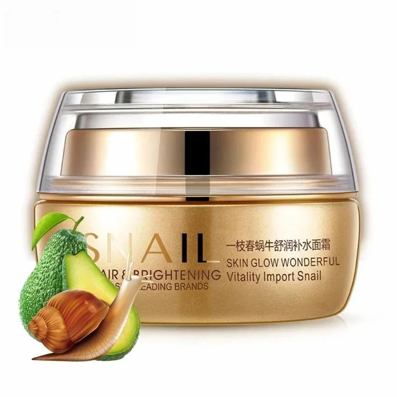 50g Snail Essence Facial Cream Moisturizing Nourishing Oil Control Brighten Tender Face Lighten Whiten Soften Repair Skin Care