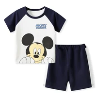 Tendance décontracté 2 pièces/ensembles pour filles garçons T-shirt + Short survêtements bébé été à manches courtes tenue nouveau Costume de mode 3