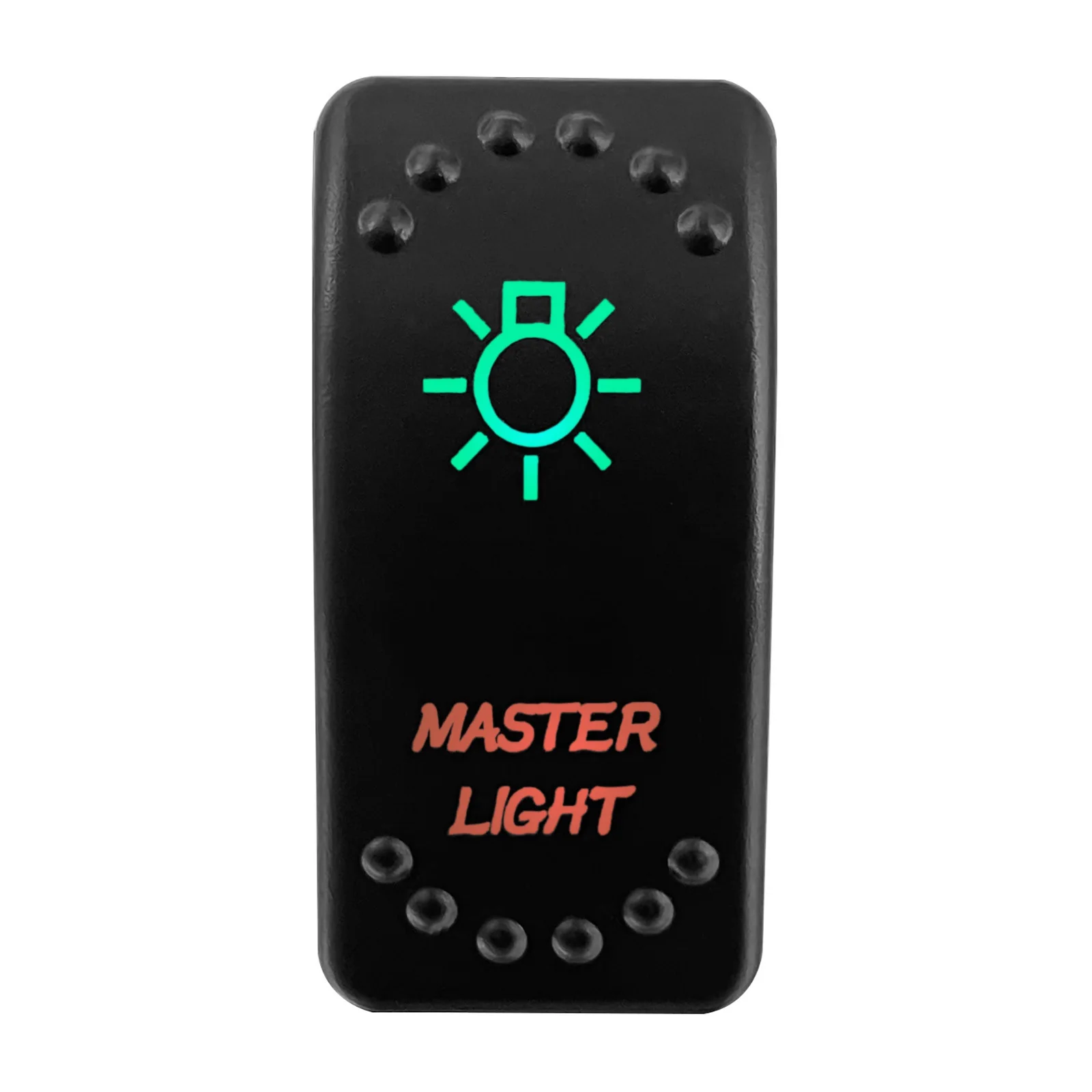Xislet 5-Pin Amber LED Rocker Switch - For UTV, ATV, Truck, Jeep, Polaris RZR, Can-Am (On/Off, SPST) - View #13