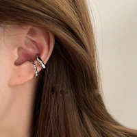Punk Irregular Geometric Ear Cuff Earrings for Women Non-Piercing Metal Ear Clip Earring Fake Cartilage Fashion Jewelry Party - Image 4