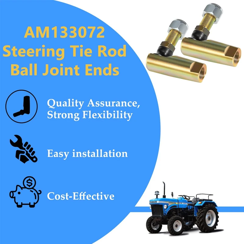 Steering Tie Rod Ball Joint Ends AM133072 Replace for John Deere AM133074, X465 X475 X485 X495 Rebuilds M142815 for GX325 GX335