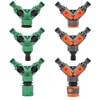 2-Way Garden Tap Water Splitter Female 1/2 3/4 Garden Hose Y Splitter Watering Adjustable Switch 1