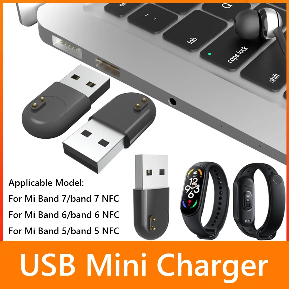 Smart Bracelet Charging Base Mini USB Charger for Xiaomi Mi Band 7 6 5 NFC Smart Bracelet Watch Charging Base