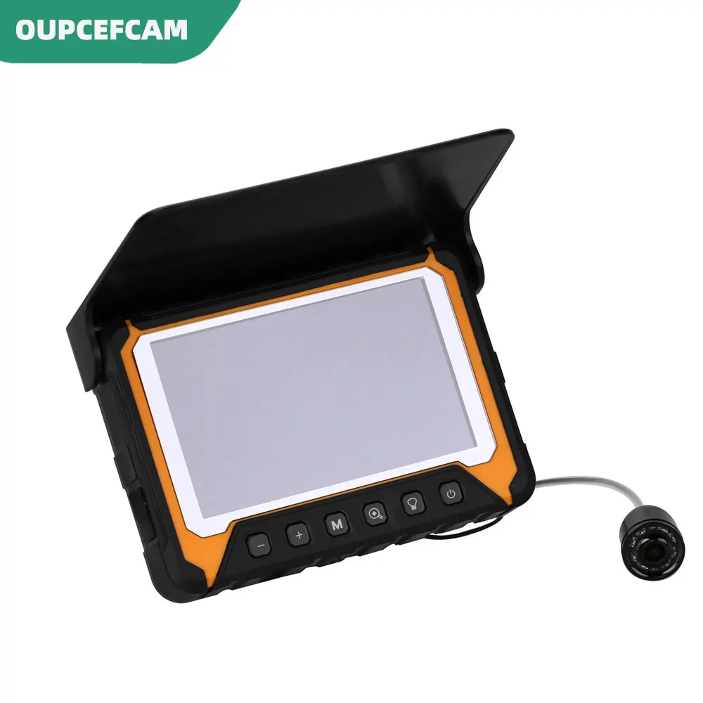 Caméra Sous-Marine Pêche 7" IPS avec 8 LED Infrarouges - Sondeur Visuel 15m/30m Câble Étanche