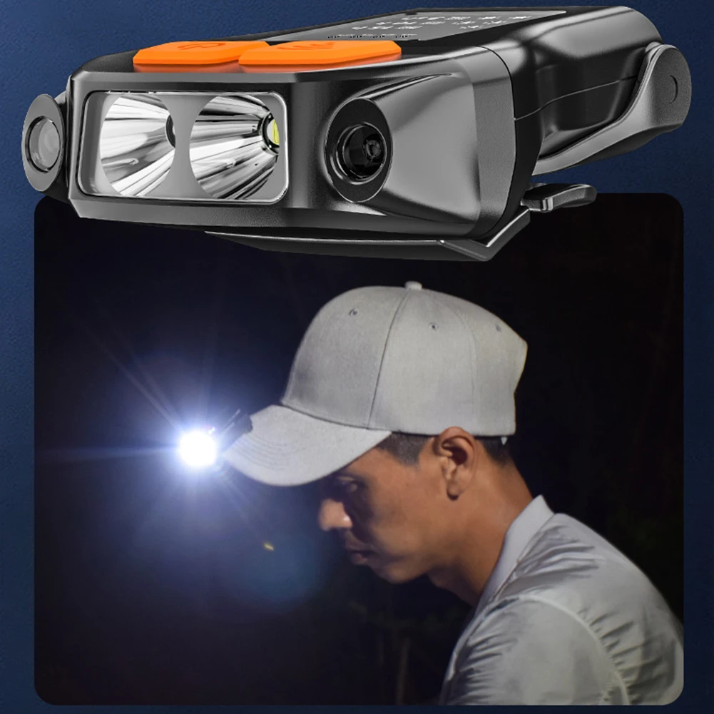 LED Hat Light Mini Cap Light Rechargeable Sensor Switch Clip Headlamp -  China Cap Light, Head Torch