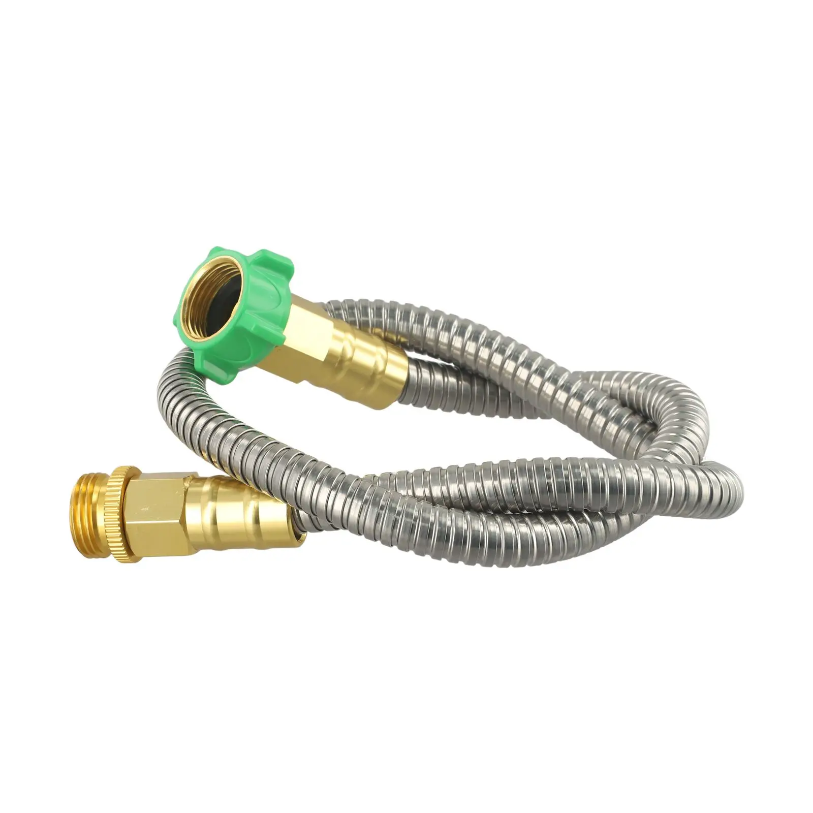 

Reliable Stainless Steel Hose, 3 Feet Short Garden Hose, Smooth Operation, No More Hassle with Traditional Hoses