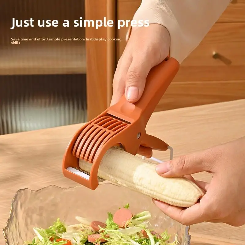 Multifunctional Kitchen Vegetable Fruit Slicer with Stainless Steel Blade Salad Chopper Tool for Home Kitchen