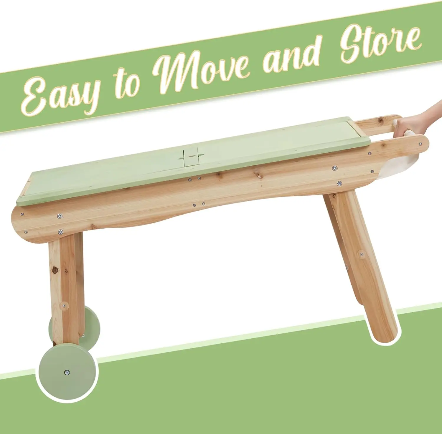 3 In 1 Kids Picnic Table, Indoor Outdoor Sand And Water Activity Table ForToddler Boys Girls 5