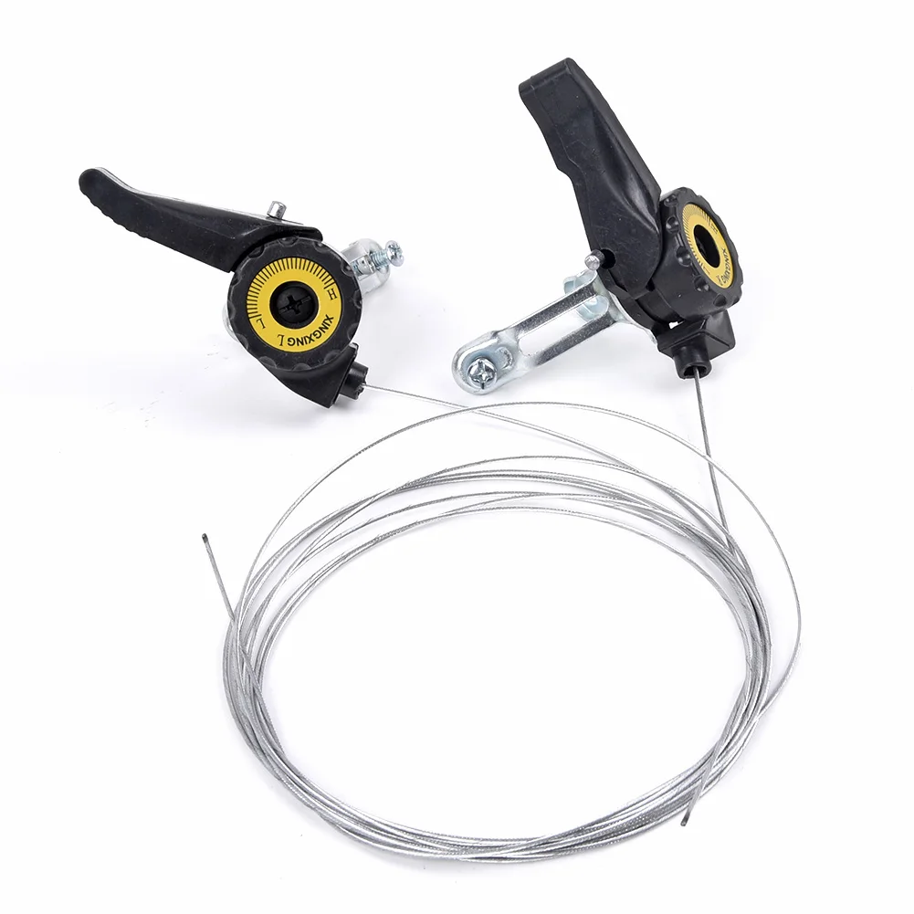 1 Pair Bicycle Shifter bicycle shift lever 15/18/21 Speed UniversalLever Mountain Bike With Cable Trigger Gear Shift Levers Bicycle Deraille