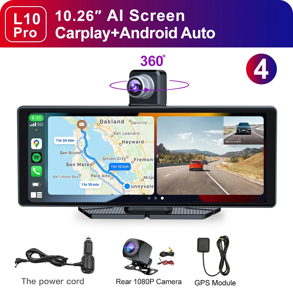 4KDVR L10PRO-CAM-GPS