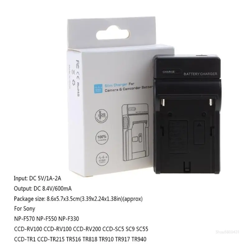 NP-F550 F570 F770 F960 F970 FM50 F330 F930 카메라용 USB 배터리 충전기