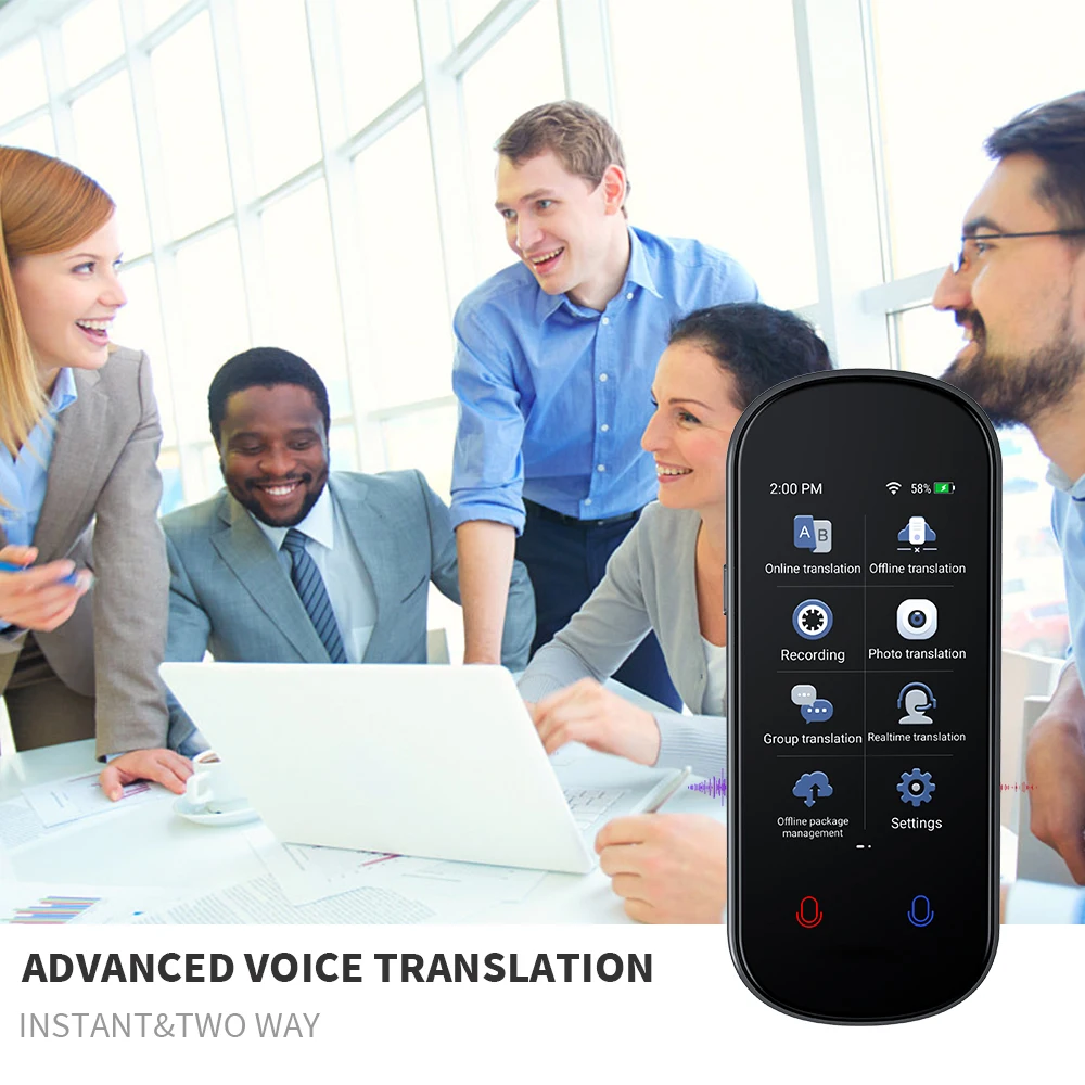 17 Languages Offline Intelligent Translator for Global Travelers with Real-time Voice Recording and Text Translation Functions voice translator language translator