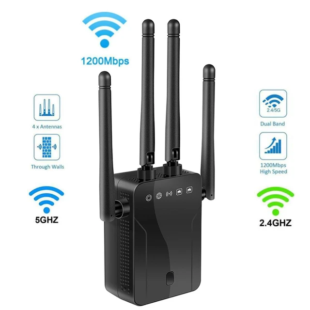 Repetidor Wifi de largo alcance 5G, amplificador de señal, extensor de red,  1200m, 5 Ghz, inalámbrico - AliExpress