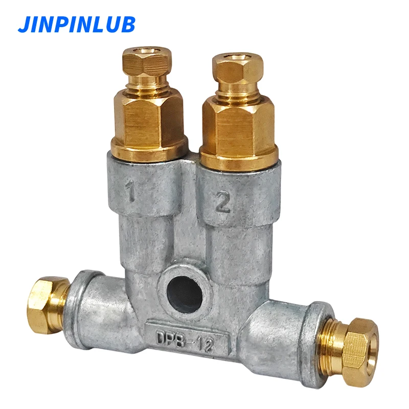 JINPINLUB DPB12 High Quality Aluminum Alloy PDI Metering Device Thin Oil Lubricated Dispenser for CNC machine