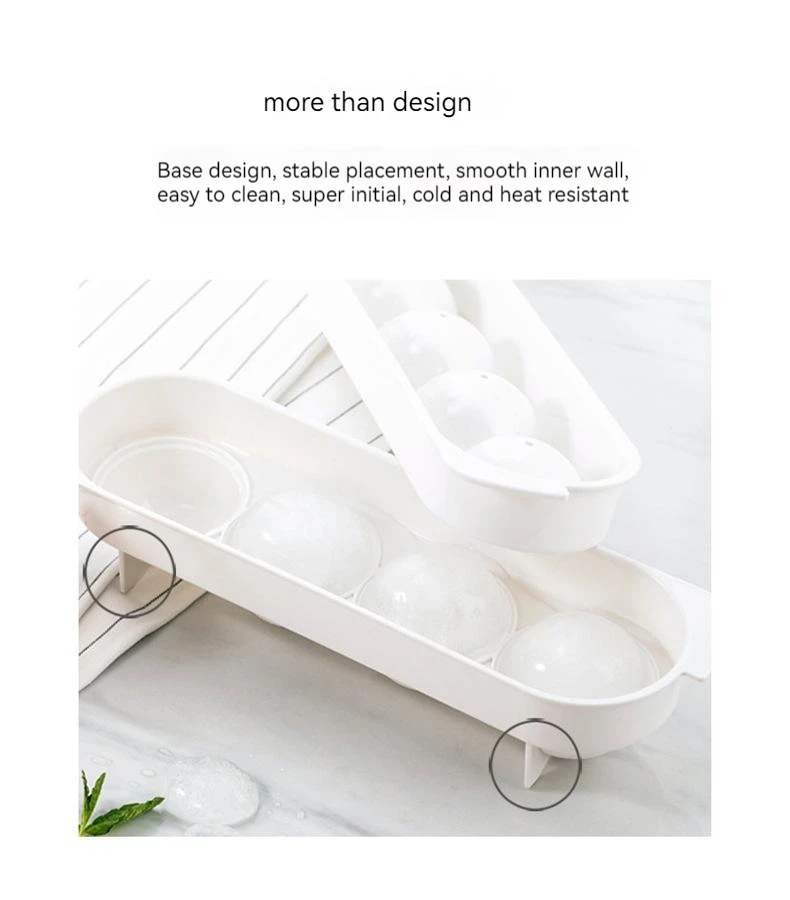 Food Grade Silicone Flat-Shaped Ice Tray Ice Ball Mold ice mold