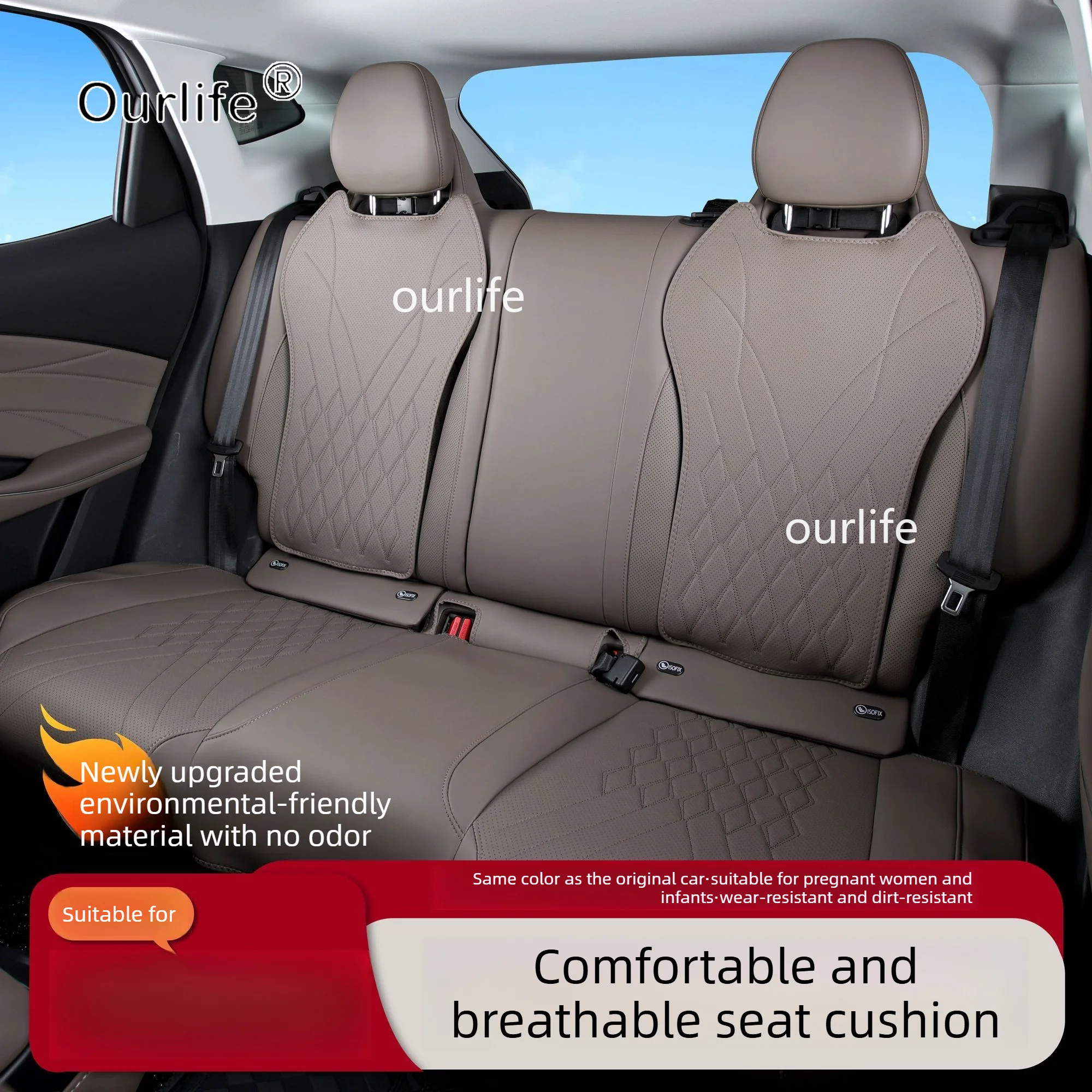오모다 7 C7 phev 2026 2027 전용 맞춤형 카시트 커버, 앞좌석과 뒷좌석 가죽 PU 가죽 시트 커버 포함 하프팩