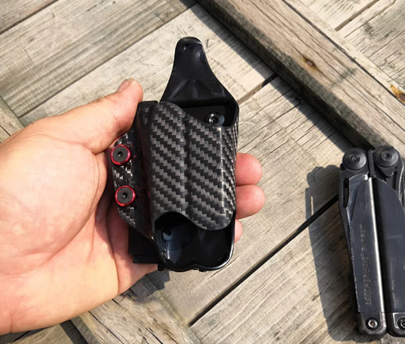 7.5mm x 5mm Black Kydex Holster SUS304 screw knife scabbard chicago screw Tek lok buckle DIY