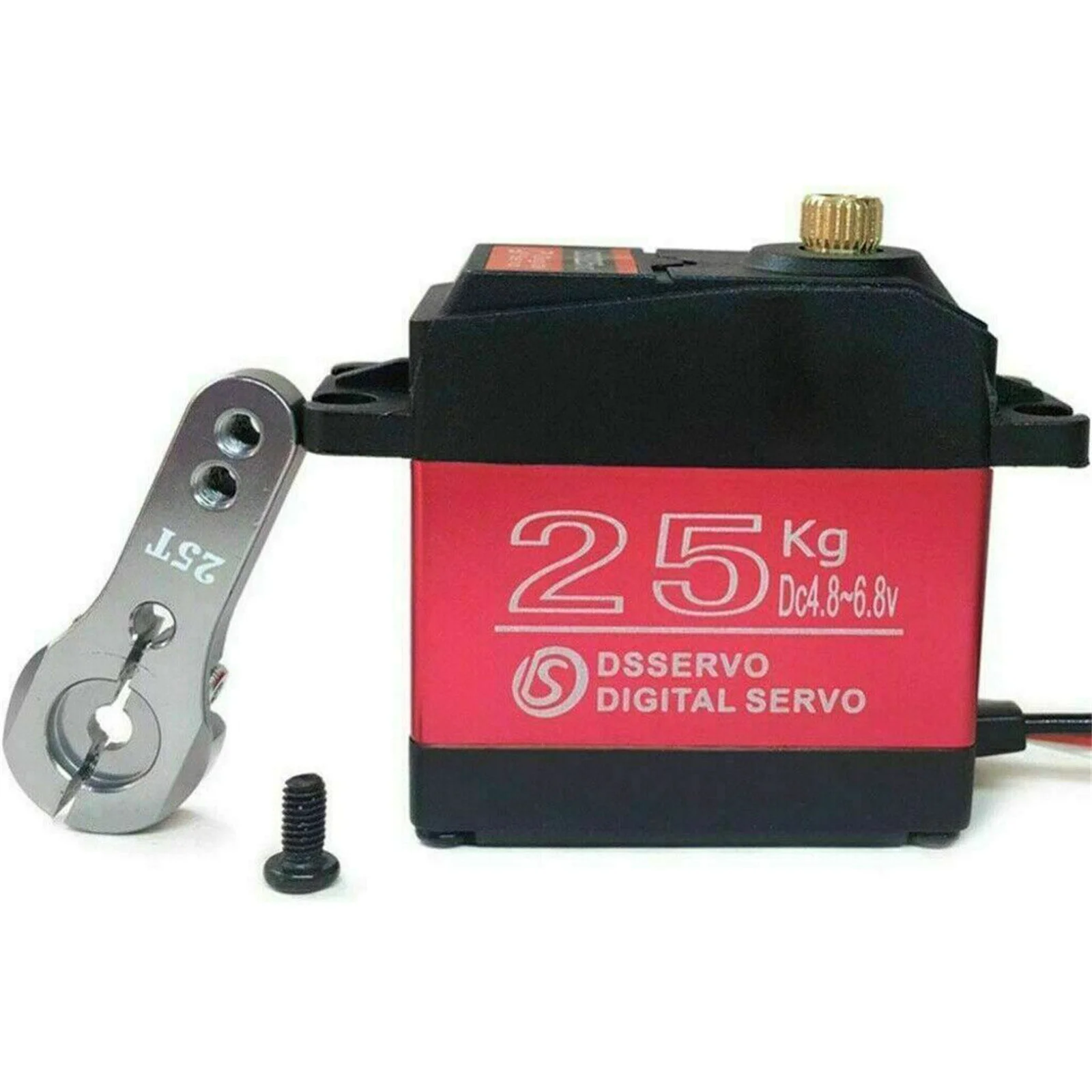 Dsservo DS3225 25 25 кг металлическая шестерня с высоким крутящим моментом водонепроницаемый цифровой сервопривод для 1/10 1/8 радиоуправляемого автомобиля SCX10 Traxxas TRX-4 D90Boat Aircraft