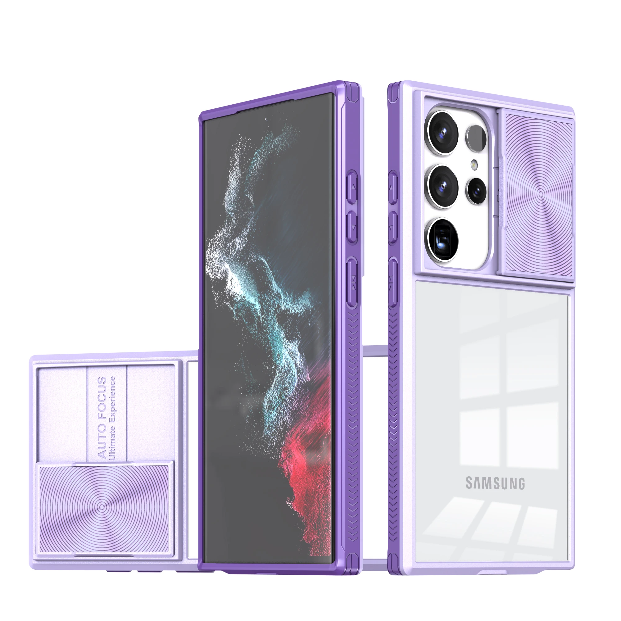 Fashion Sliding Camera Lens Phone Case - Shockproof Hard Protective Cover