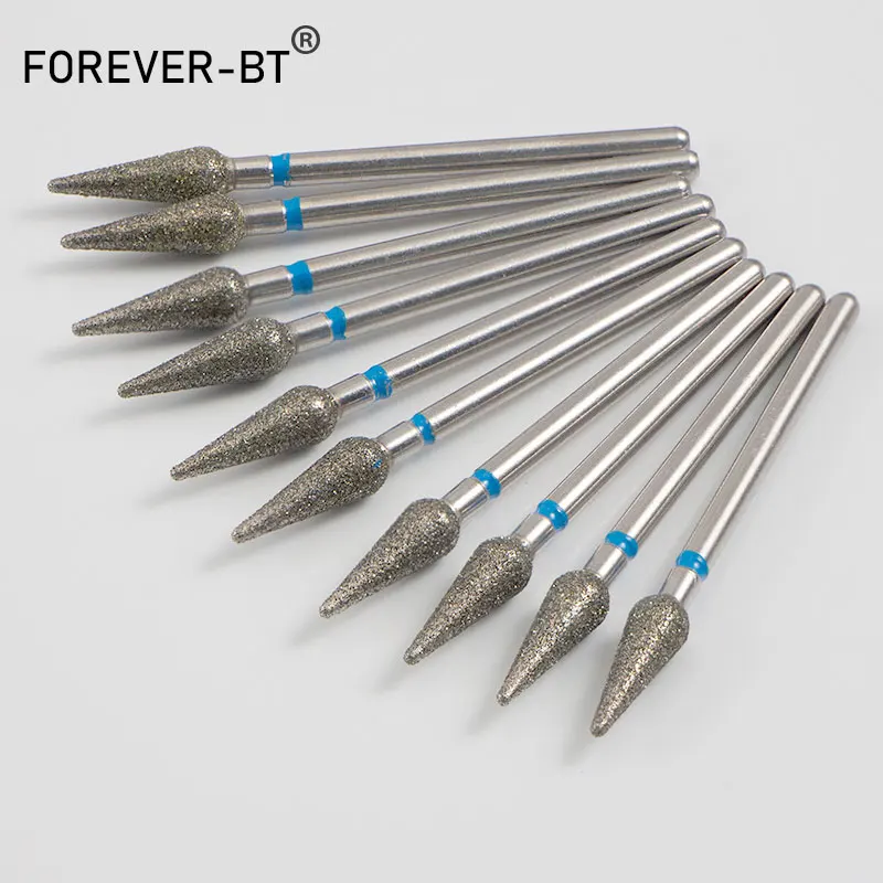 Description Picture 5 of item1Pcs Diamond Cuticle Clean Burr Nail Drill Bit For Manicure Round Cone Nail Drill Bits Russian Manicure Drills Accessories