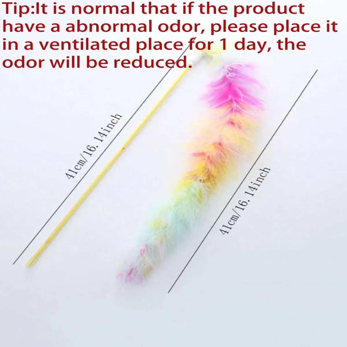 1/3pcs-Seven Colorful Feather Cat Toy Stick Fairy-like